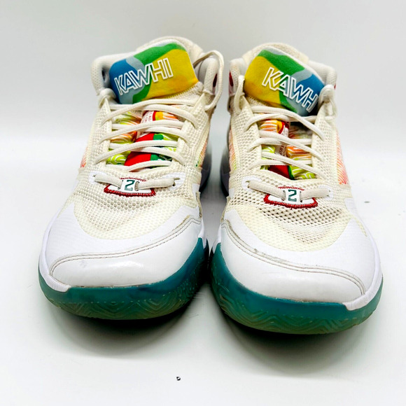 New Balance Shoes Mens 8 White Red Green Kawhi II Sneakers Basketball Trainers - Picture 5 of 10
